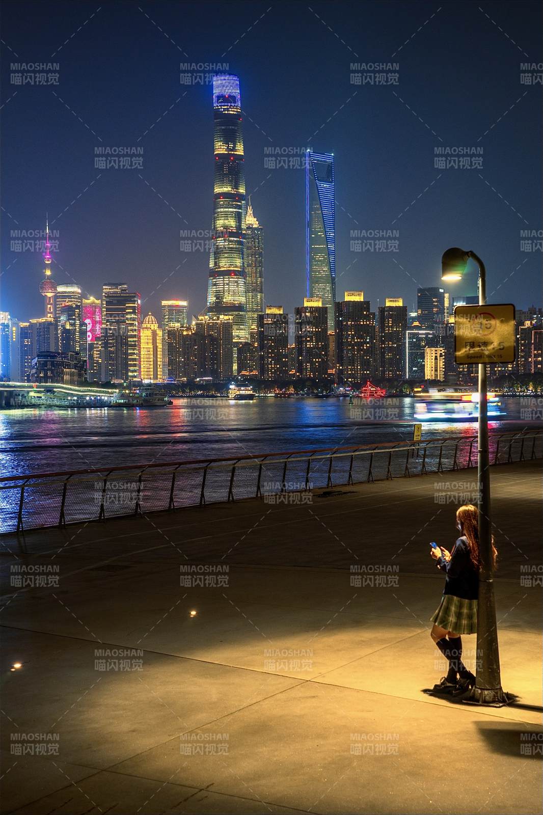 夜上海 灯火辉煌图片