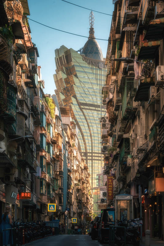 澳门都市奇景 新旧交汇图片