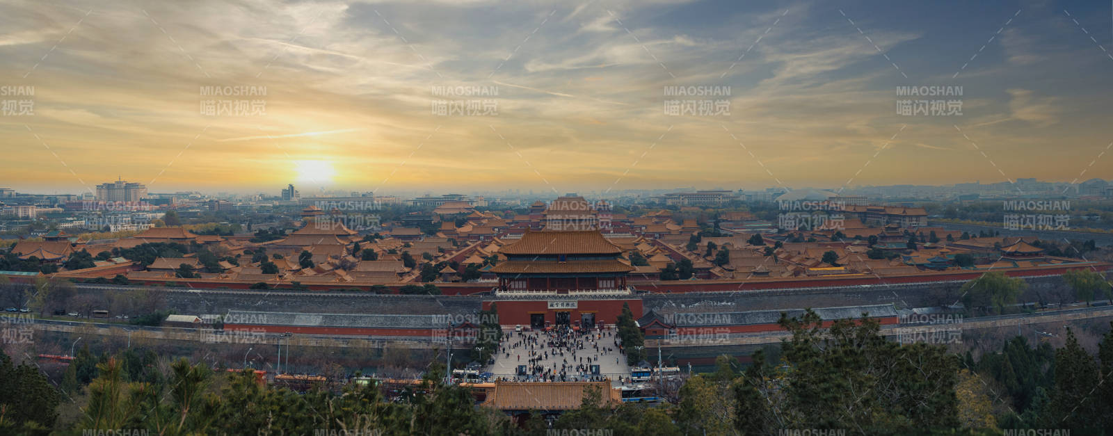 北京故宫晨曦美景图片
