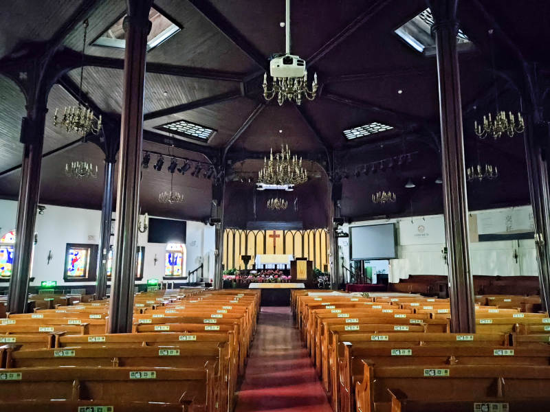 北京亚斯立堂教堂内部全景图片