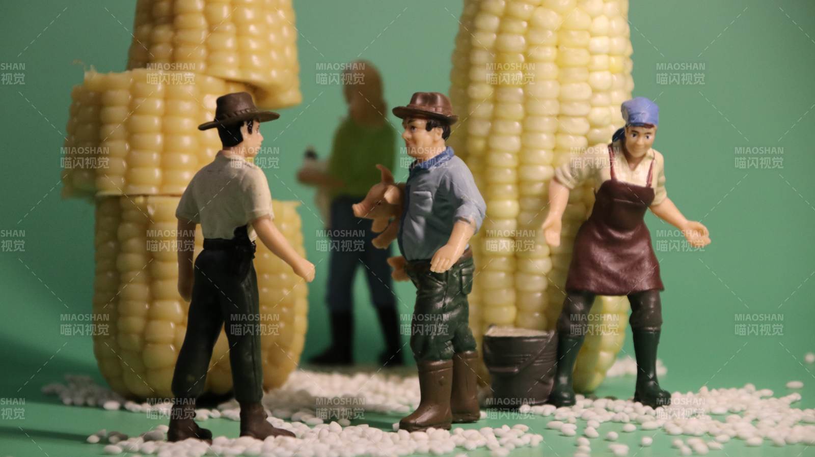 玉米地里的小人偶图片