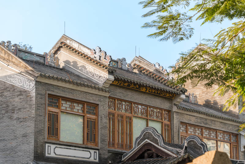 广州西关荔枝湾景区的传统岭南建筑图片