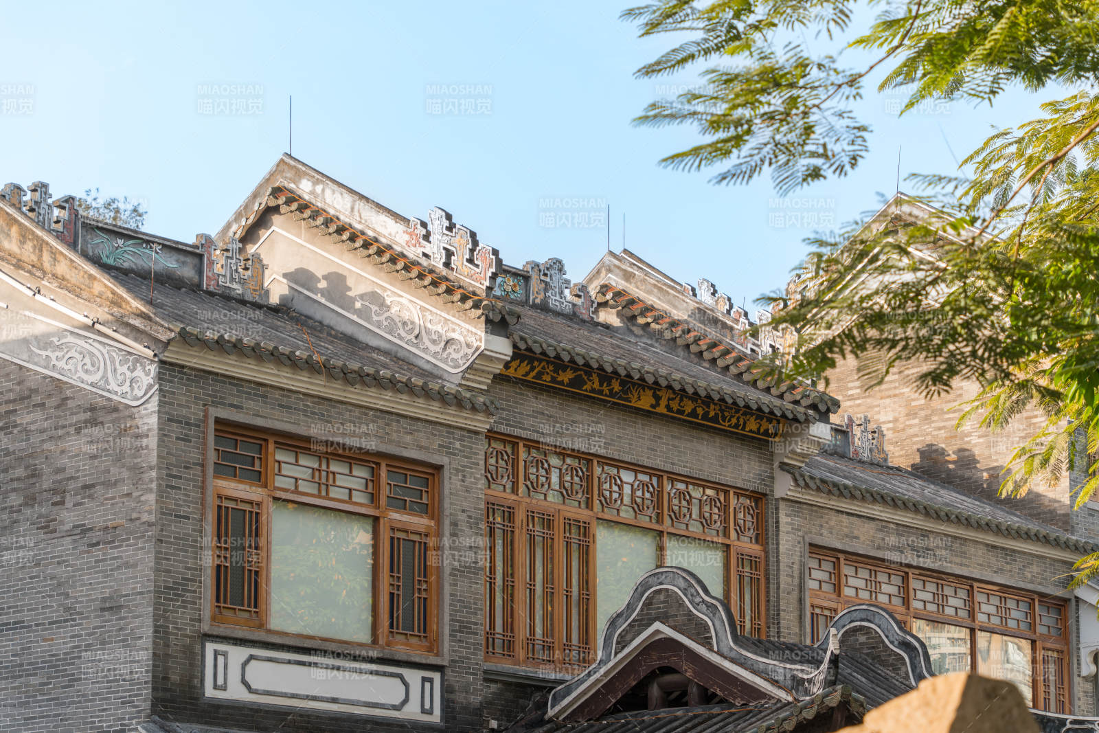广州西关荔枝湾景区的传统岭南建筑图片
