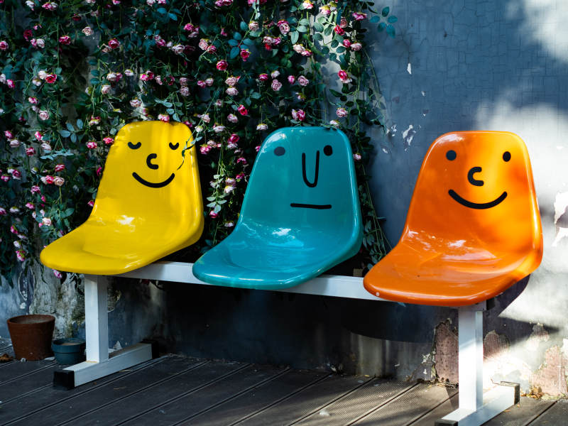 笑脸椅 色彩缤纷图片