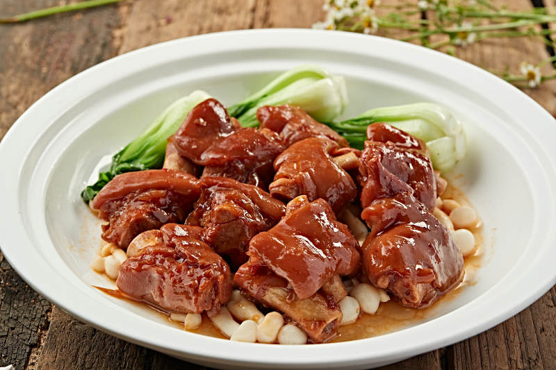 红烧猪蹄配菜图片