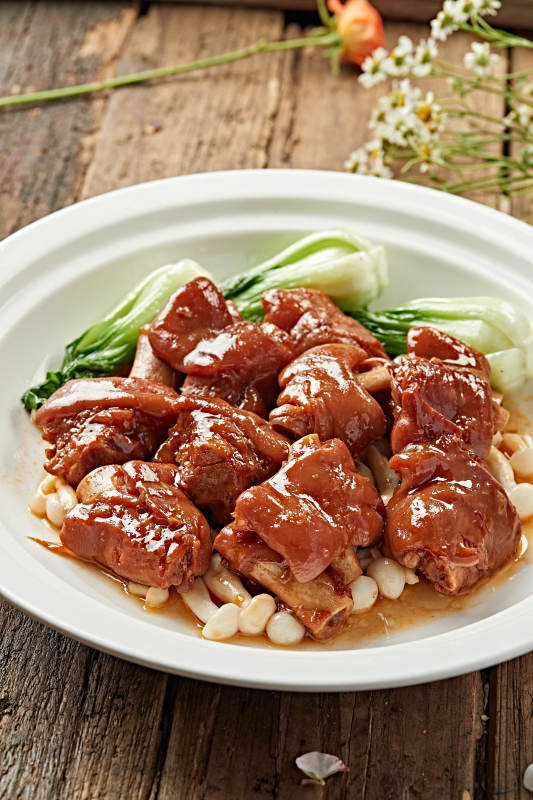 红烧猪蹄配菜图片