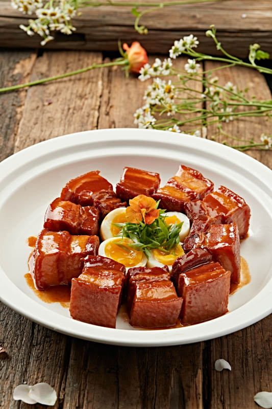 红烧肉配蛋花图片