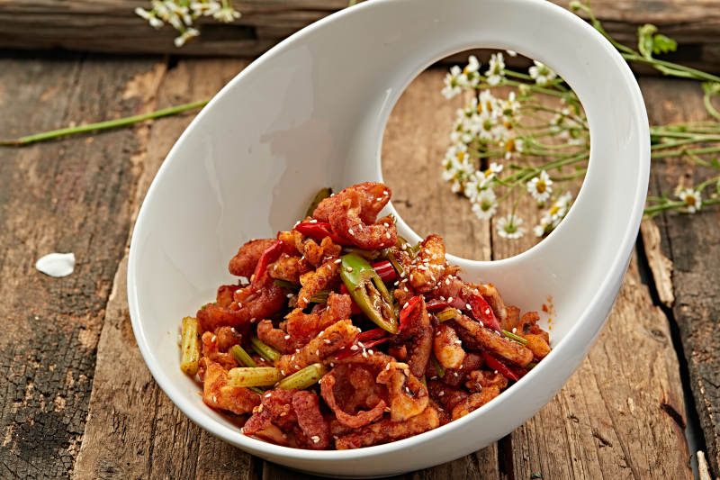辣炒鱿鱼圈图片