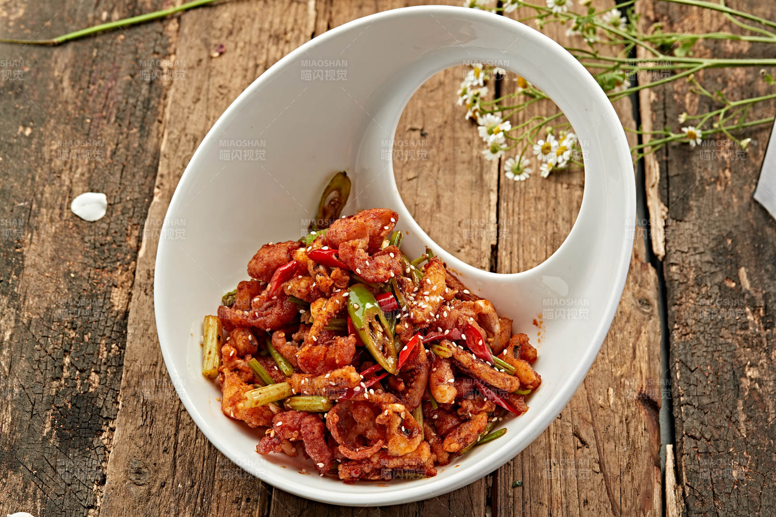 辣炒鱿鱼丝图片