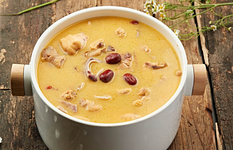 浓郁咖喱炖肉汤图片