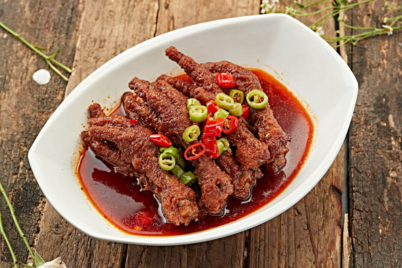 辣味鸡爪图片