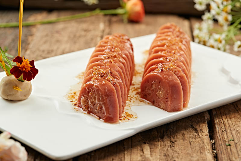 蜂蜜桂花蜜黄米藕图片