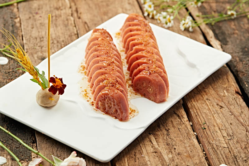 蜂蜜桂花蜜黄米藕图片