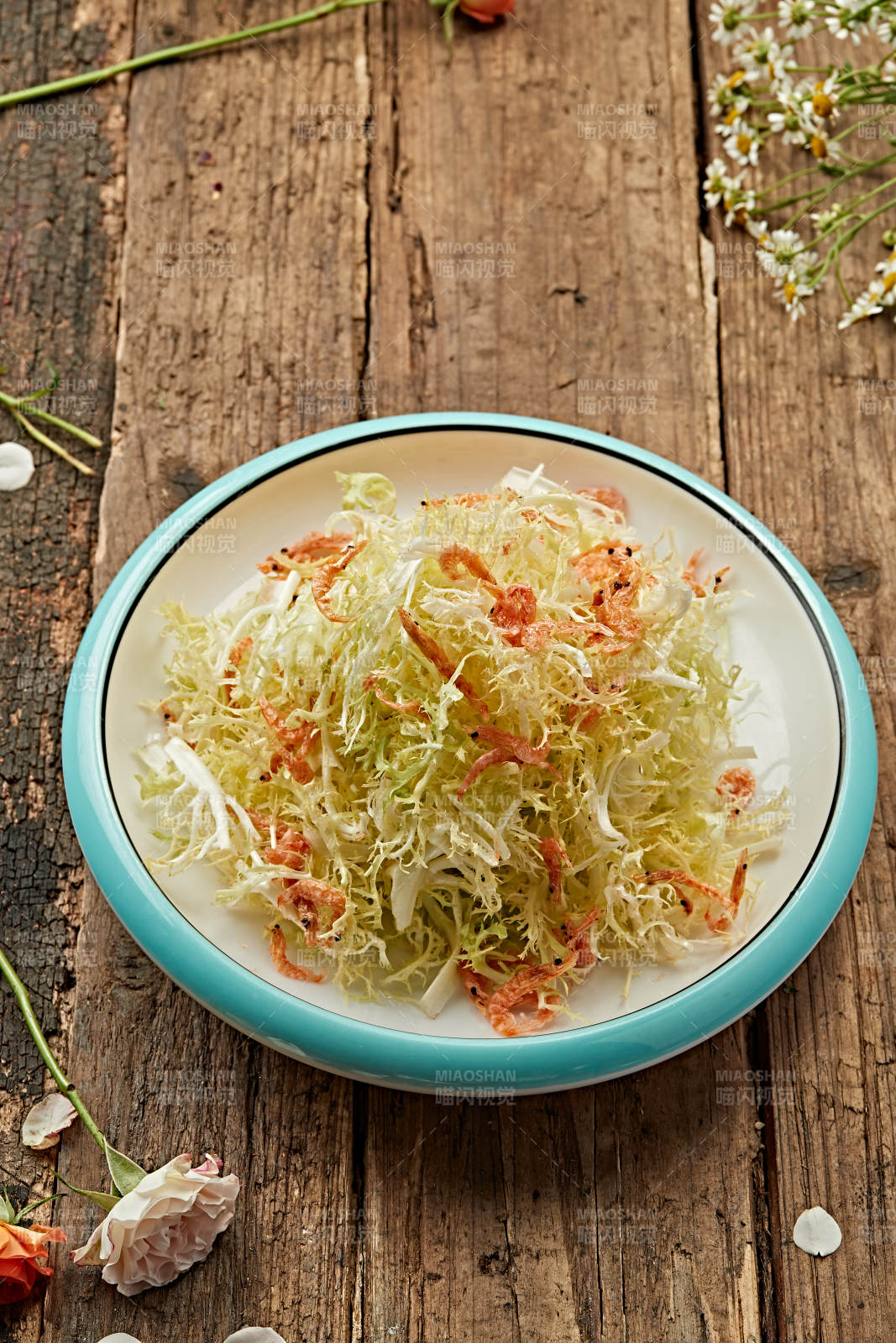 爽口白菜丝沙拉图片
