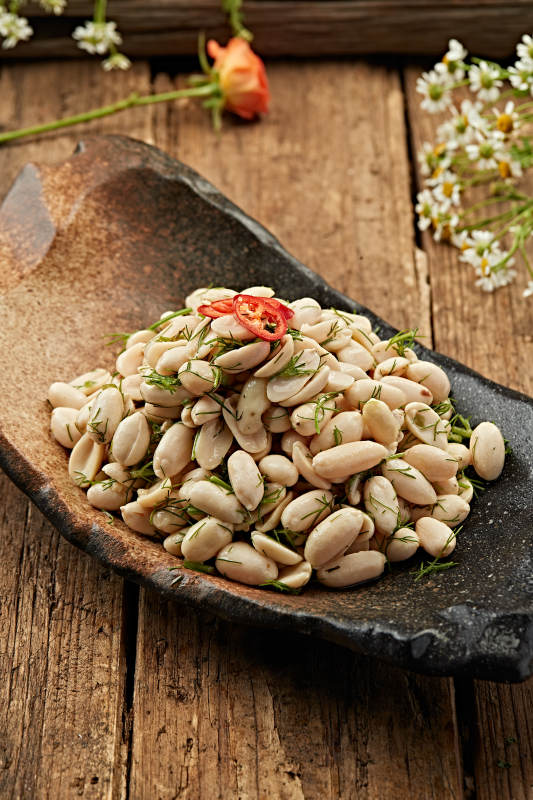 白豆配香草辣椒图片