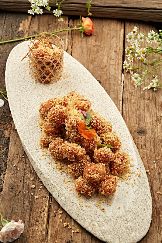 香酥炸鸡块图片