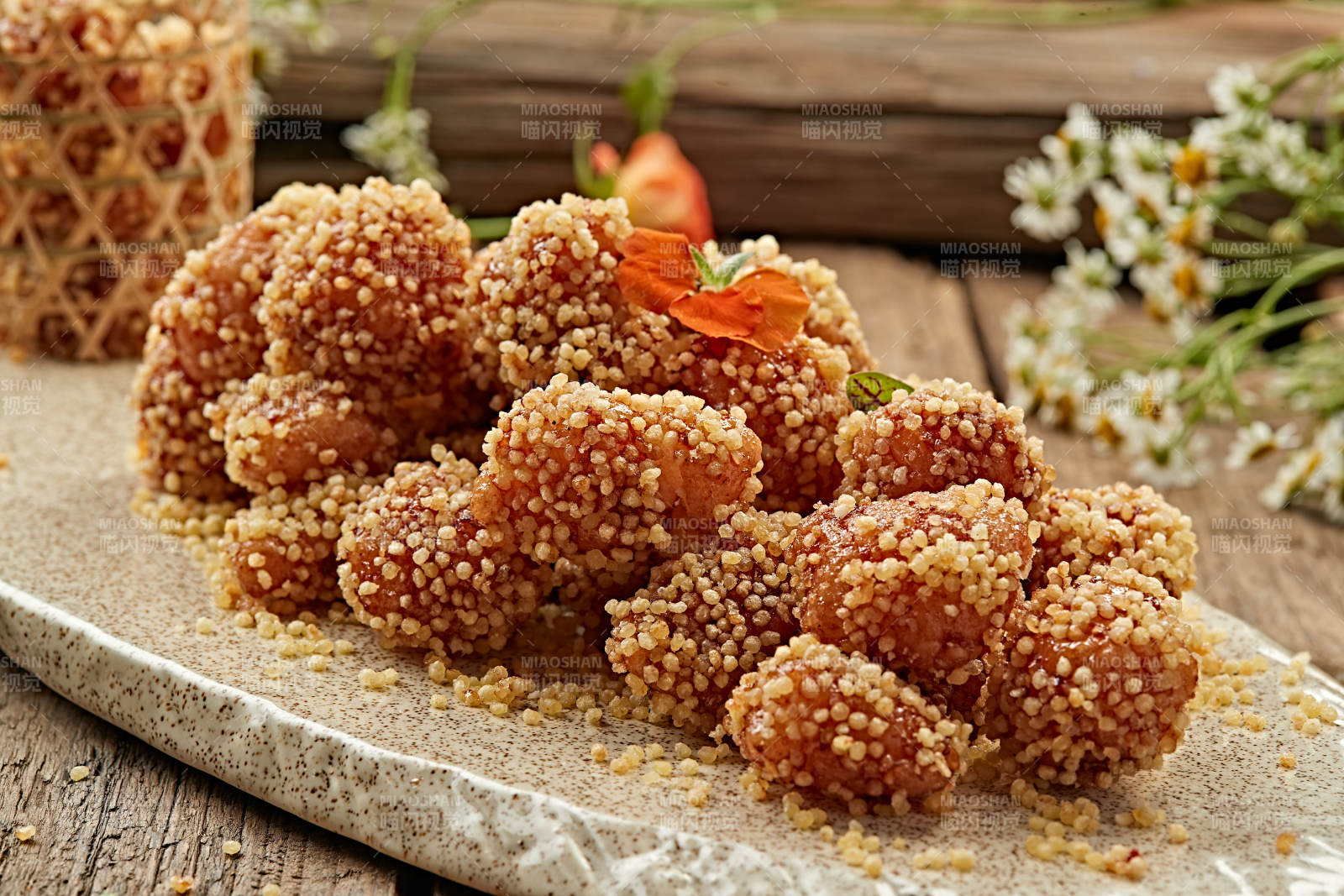 藜麦球美食图片