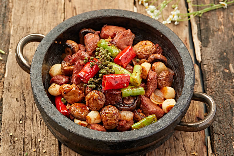 铁锅炖菜香图片