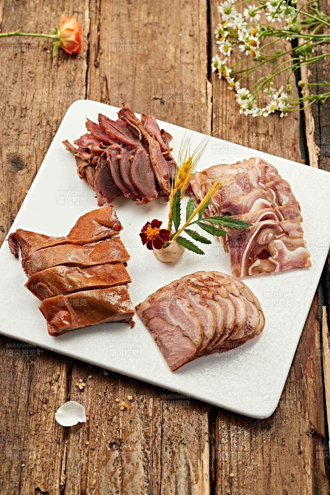 美味熟食拼盘图片