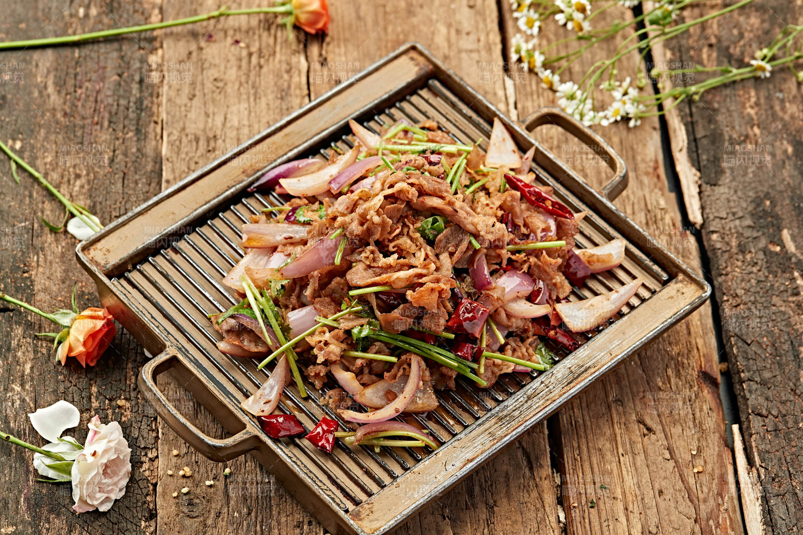 铁板鱿鱼香辣味图片