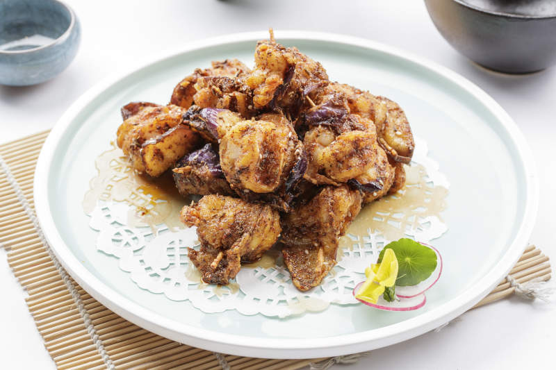 香煎鱿鱼圈图片