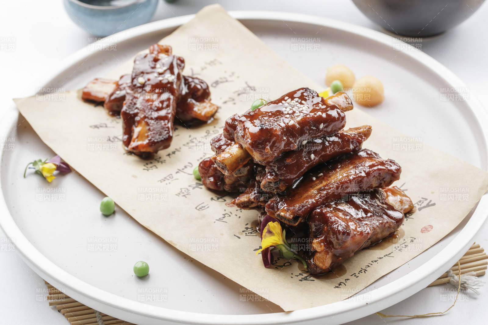 蜜汁排骨 美味诱人图片