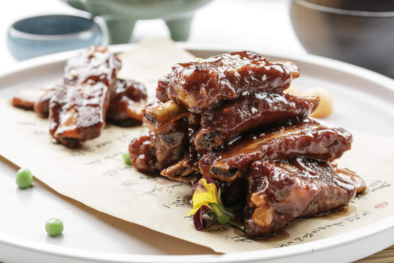 蜜汁排骨图片