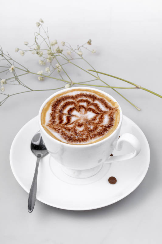 咖啡拉花艺术图片