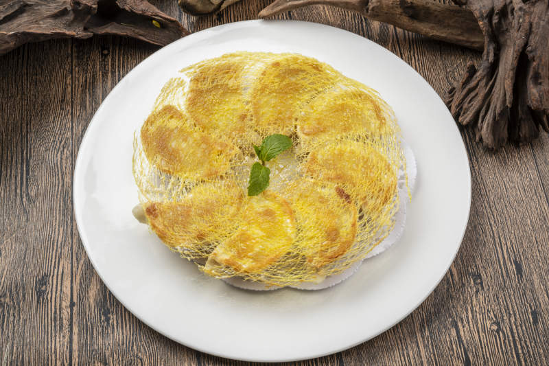 金黄酥皮点心图片