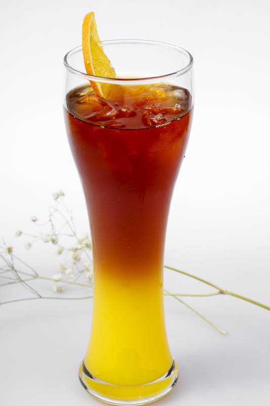 橙香冰茶饮品图片