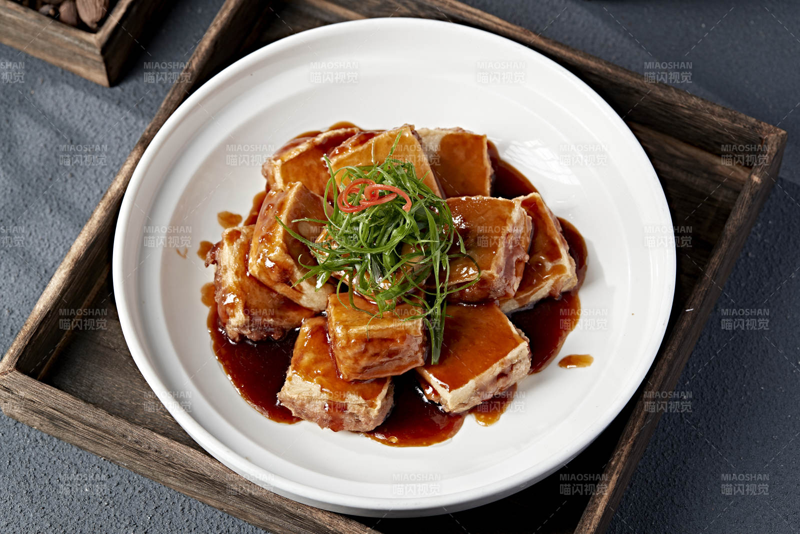 红烧豆腐配香菜图片