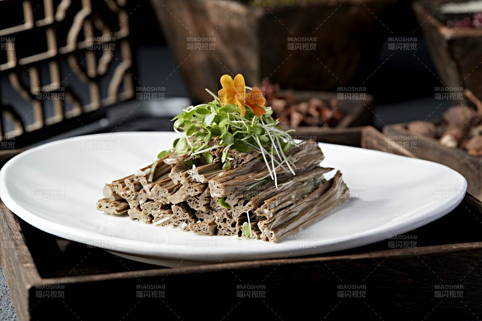 精致素食拼盘图片