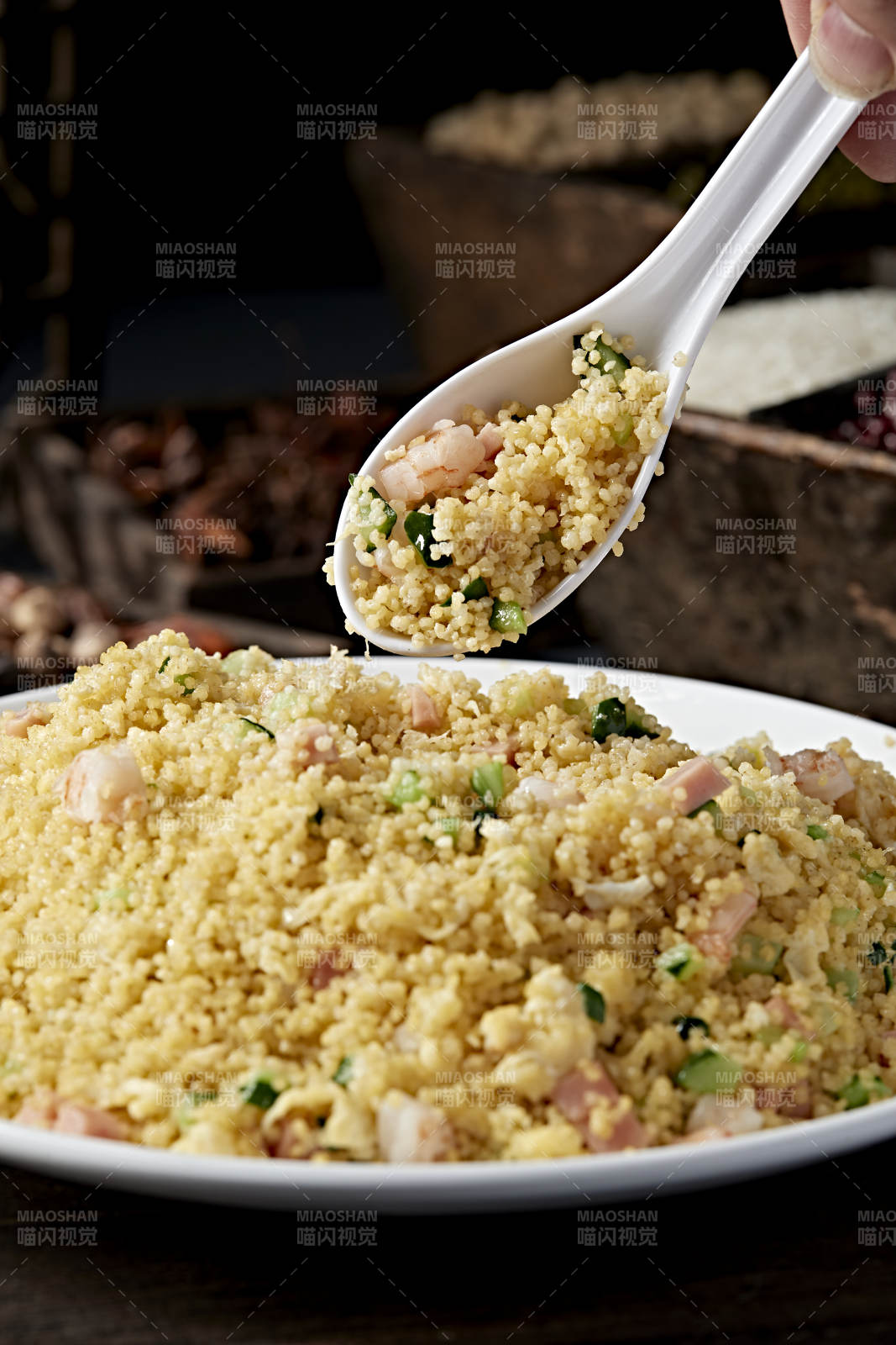 美味 couscous 拌饭图片