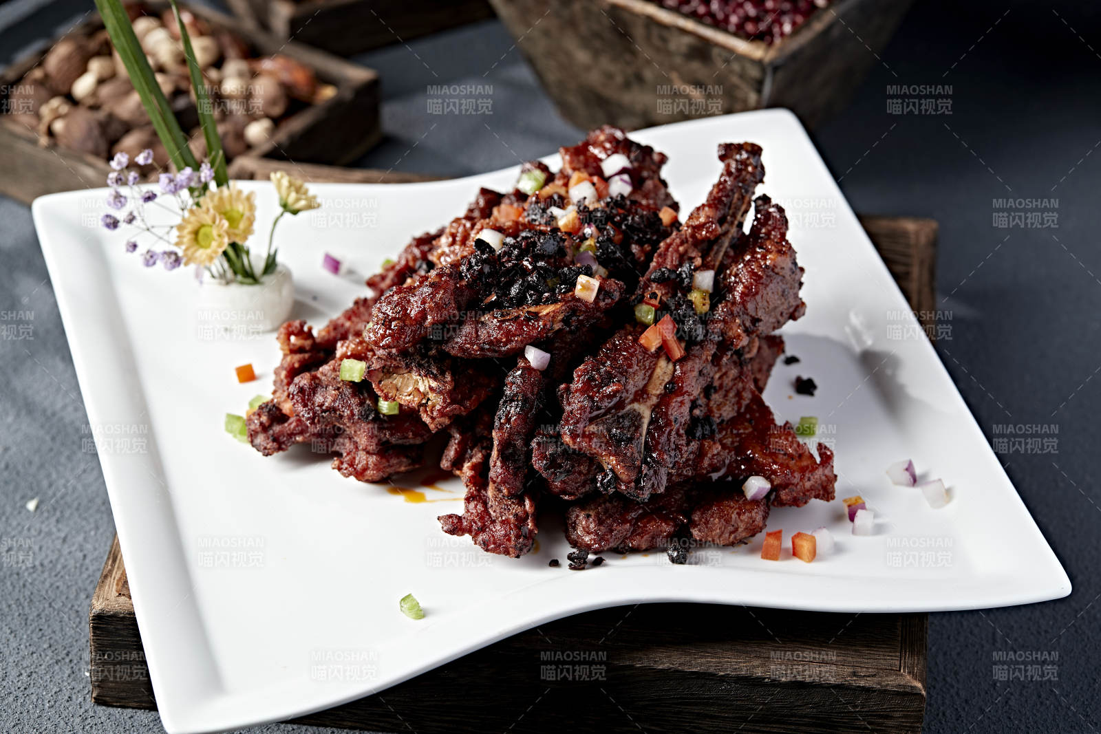 飘香豆豉香炸猪排骨图片