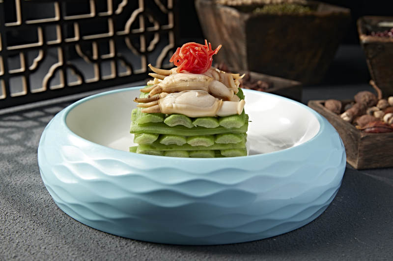 精美凉菜丝瓜蛏王蛏子肉图片