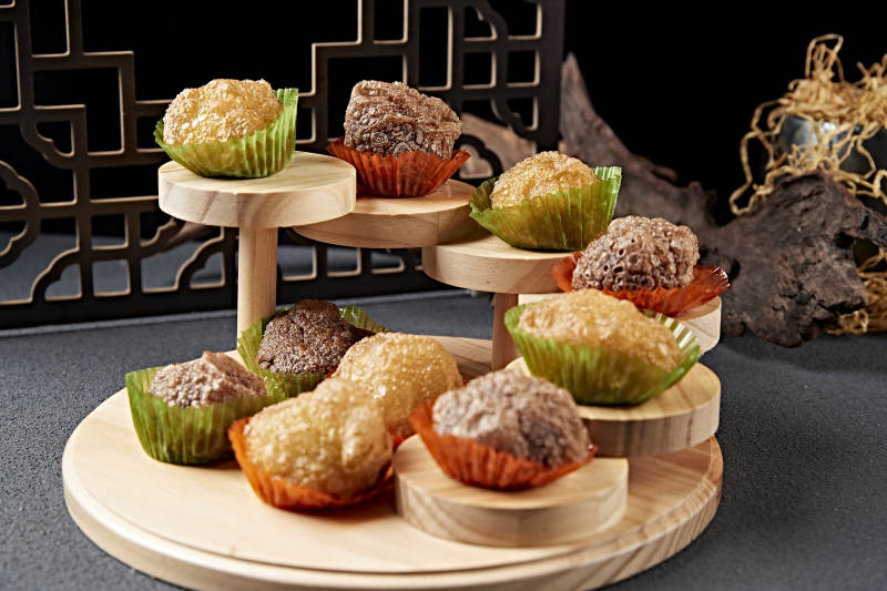 张垣传统美食双色油炸黄面糕图片