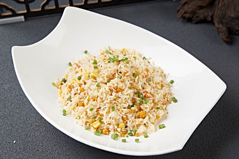 香葱玉米炒饭图片