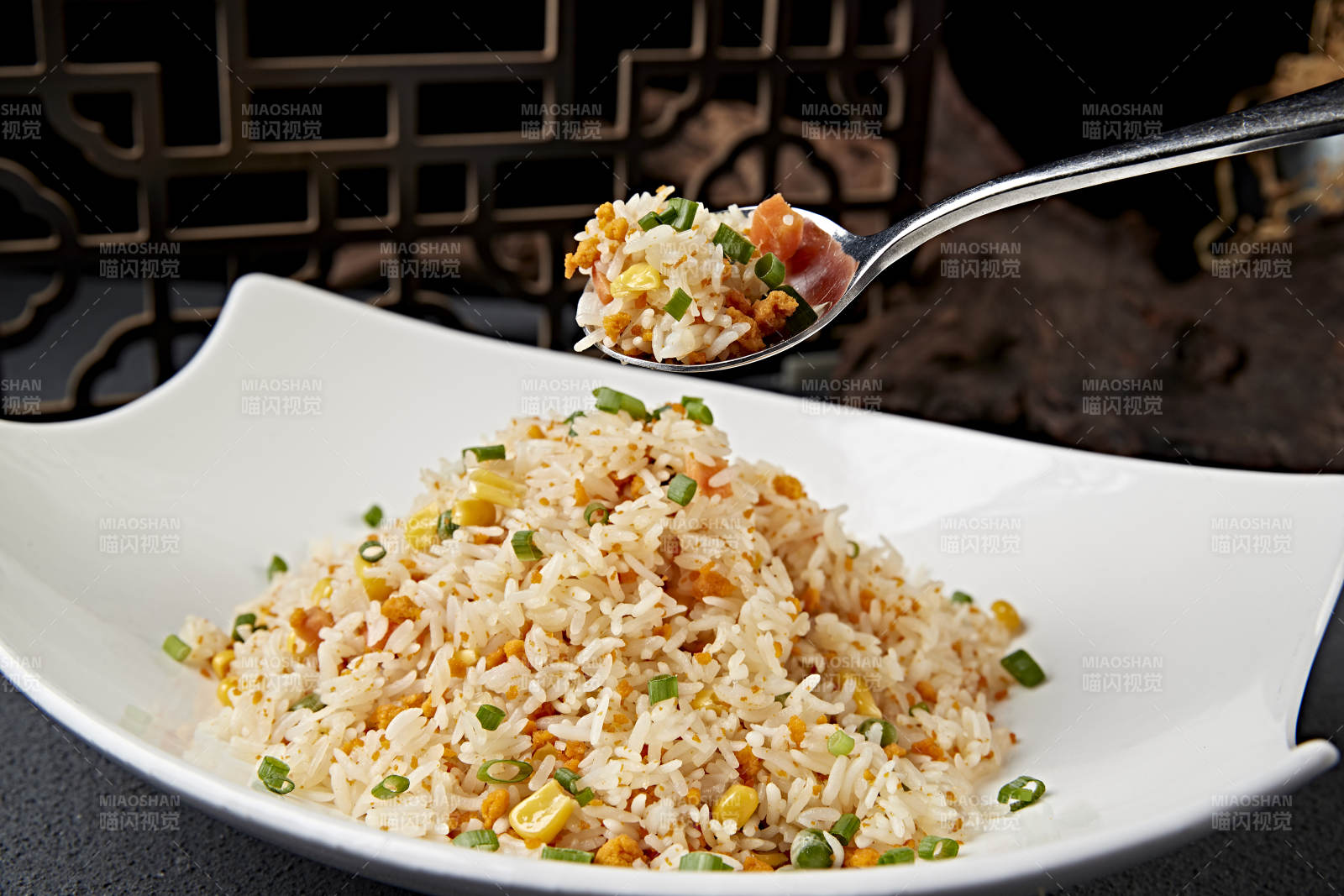 美味炒饭特写图片