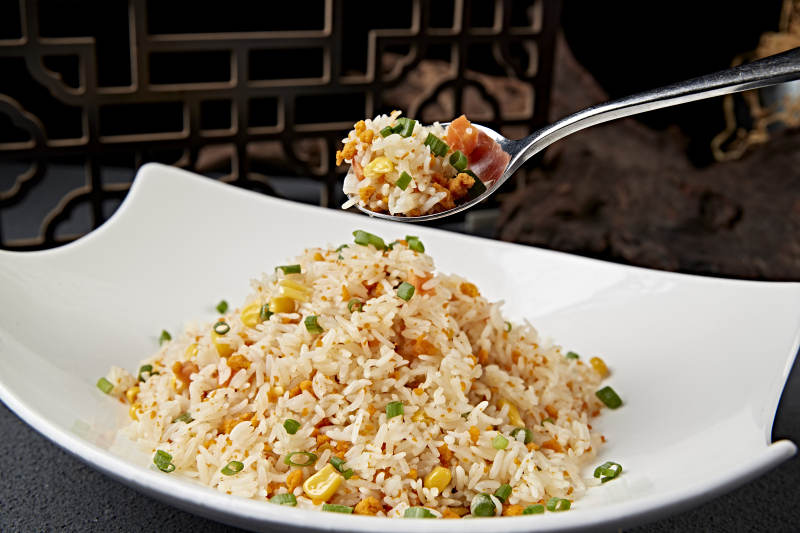 美味炒饭特写图片