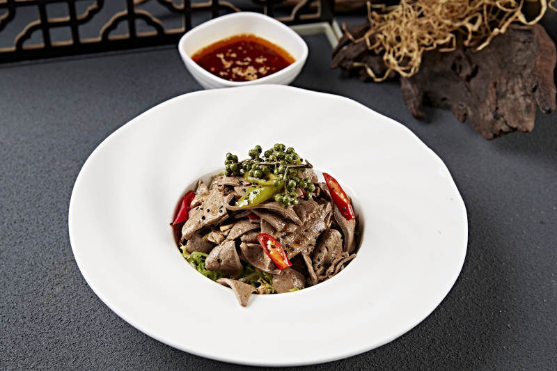 麻辣藤椒拌肝尖猪肝片图片