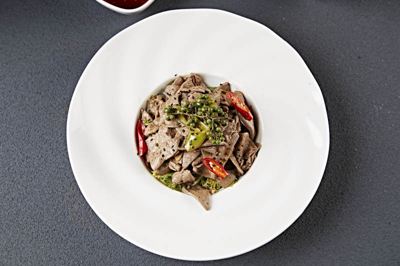 麻辣藤椒拌肝尖猪肝片图片