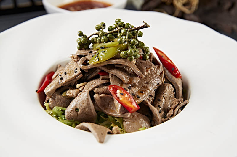 麻辣藤椒拌肝尖猪肝片图片