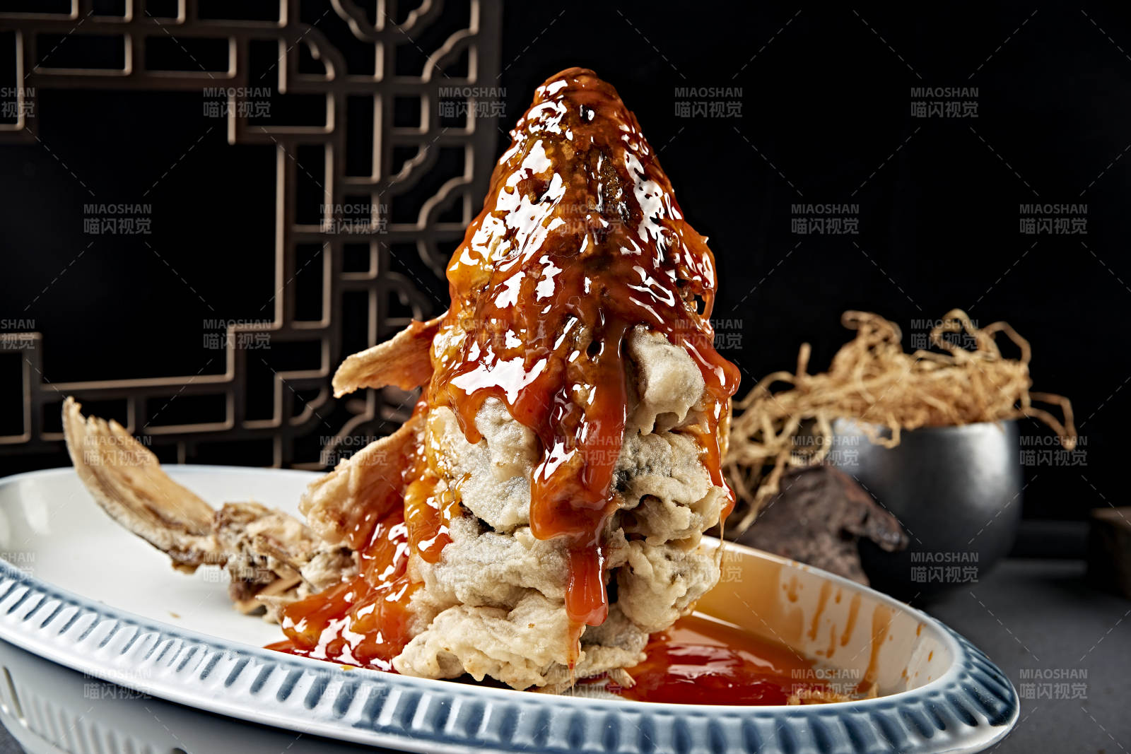 糖醋茄汁干炸大鲤鱼图片