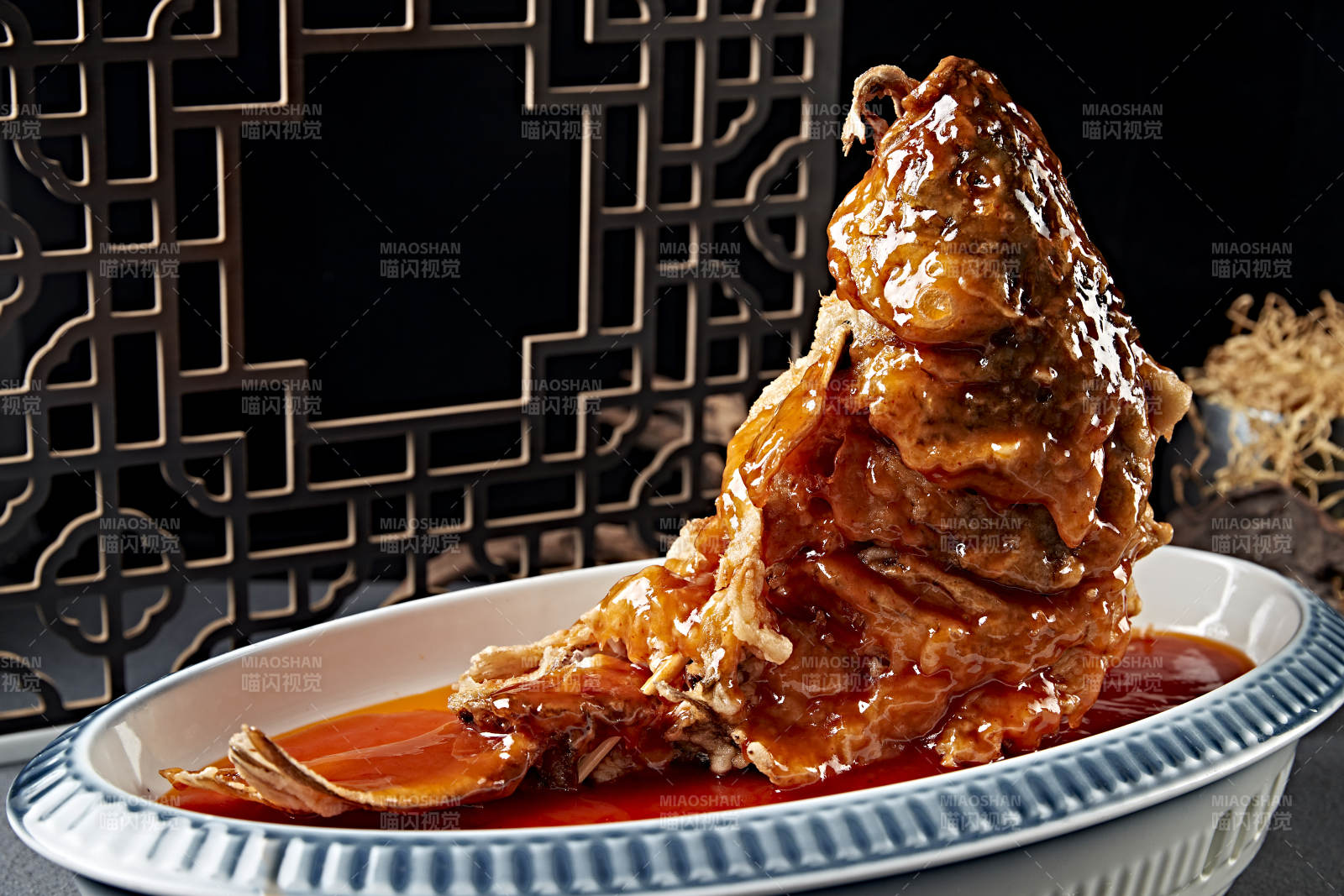 糖醋茄汁干炸大鲤鱼图片