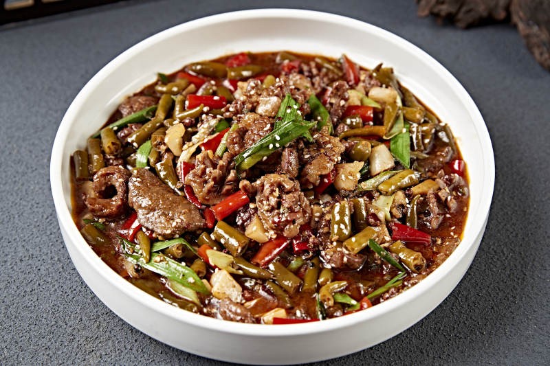 川湘剁椒泡椒熘三样 猪肝 腰花 沙肝图片