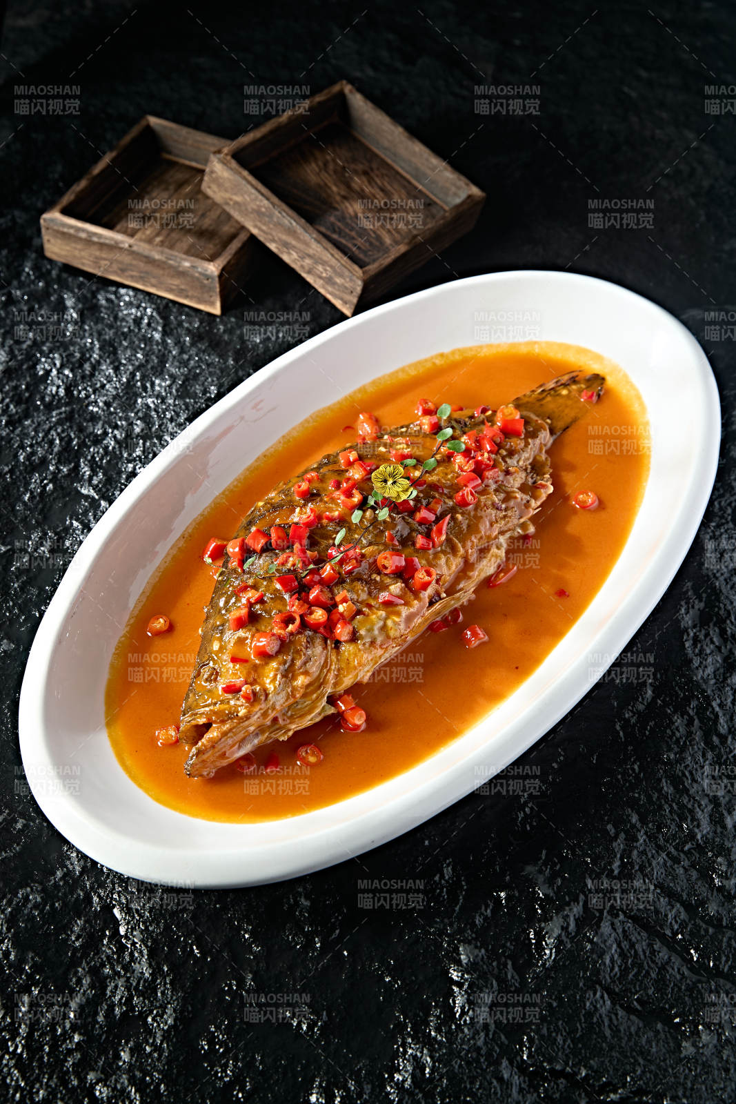 徽州传统名菜香辣臭鳜鱼图片