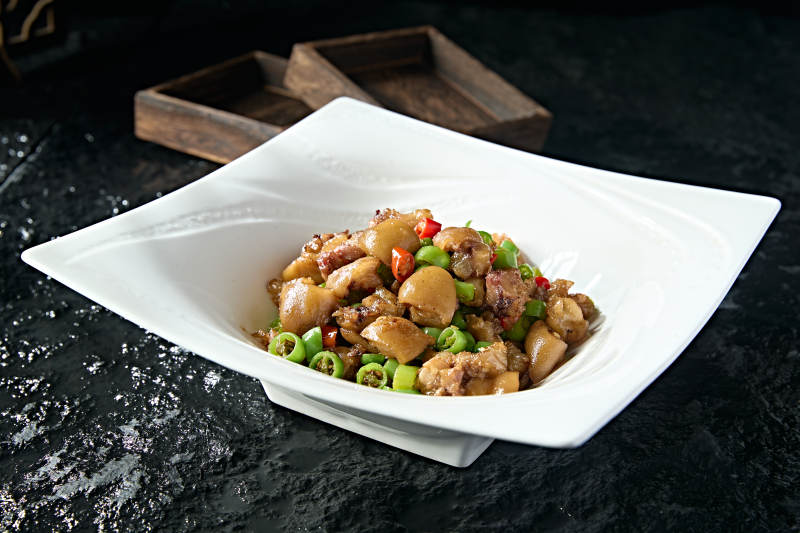 湘味米椒辣炒猪蹄块图片