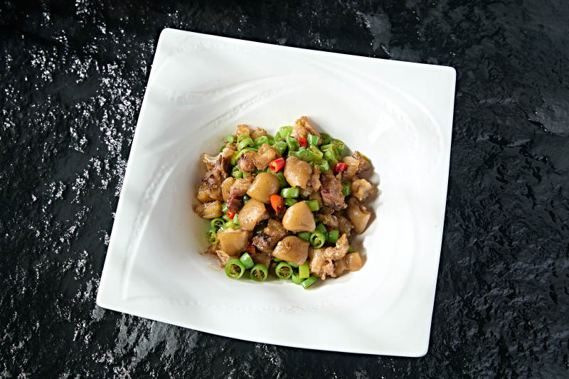 湘味米椒辣炒猪蹄块图片