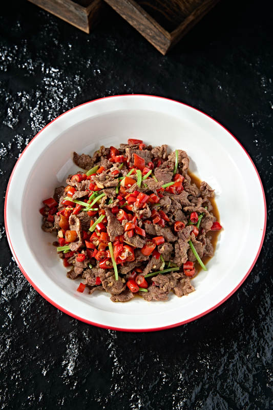 湘味剁椒小炒黄牛肉图片