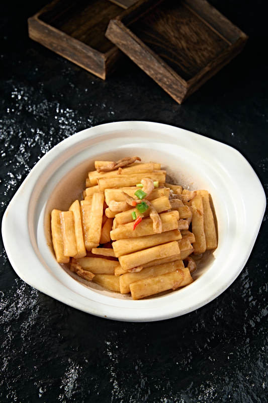 海鲜酱煲肉丝长山药图片